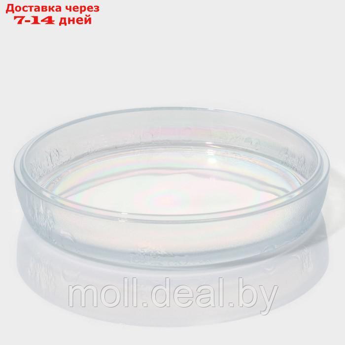 Набор стеклянных тарелок "Космос", 4 предмета: 2 тарелки 18,5×5,5 см, 2 тарелки 19,8×3,5 см, цвет - фото 2 - id-p219014329