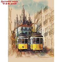 Фотообои "Жёлтый трамвайчик" M 252 (2 полотна), 200х270 см