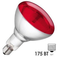 Лампа инфракрасная ИКЗК 175W E27 Red R125