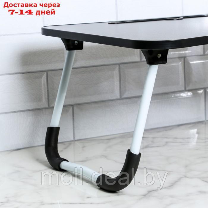 Столик - поднос для завтрака, для ноутбука, складной, серый, 60х40 см - фото 7 - id-p218976753