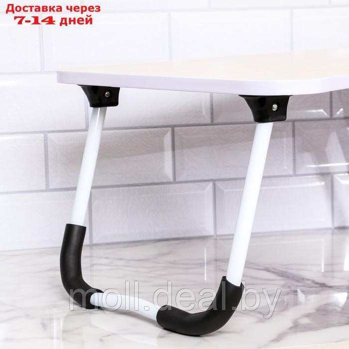Столик - поднос для завтрака, для ноутбука, складной, белый, 60х40 см - фото 4 - id-p218976755