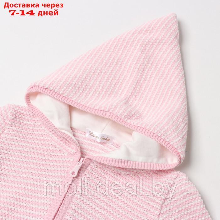 Комплект детский (джемпер,брюки), цвет розовый/белый, рост 92 см - фото 4 - id-p219011494