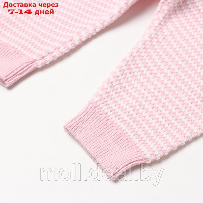 Комплект детский (джемпер,брюки), цвет розовый/белый, рост 92 см - фото 10 - id-p219011494