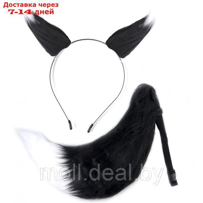 Карнавальный набор "Лиса аниме" цвет чёрный, 2 предмета: хвост, ушки - фото 5 - id-p219014422