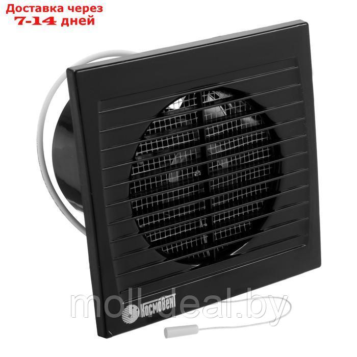 Вентилятор вытяжной "КосмоВент" В100ВК, d=100 мм, 10 Вт, 40 дБ, 105 м³/ч, с выключ., черный - фото 2 - id-p219013458