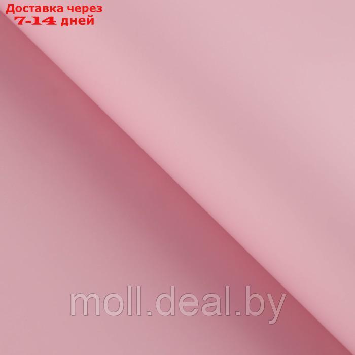 Пудровая пленка двусторонняя "Розовый+пудра" 50 мкм 0,5х9 м - фото 3 - id-p218976838