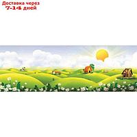 Фотообои "Домики на солнечной полянке" 3-А-325 (1 полотно), 440x150 см