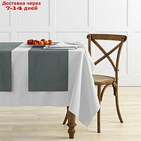 Комплект дорожек на стол "Ибица", размер 43 х 140 см - 4 шт, цвет серый