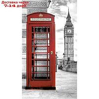 Фотообои "Телефонная будка, Лондон ЧС" 1-А-147 (1 полотно), 150х270 см