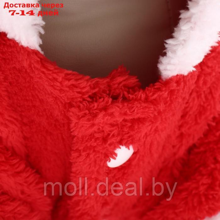 Новогодний костюм "Олень", XS (ДС 16, ОГ 27 см), красный - фото 8 - id-p219013587