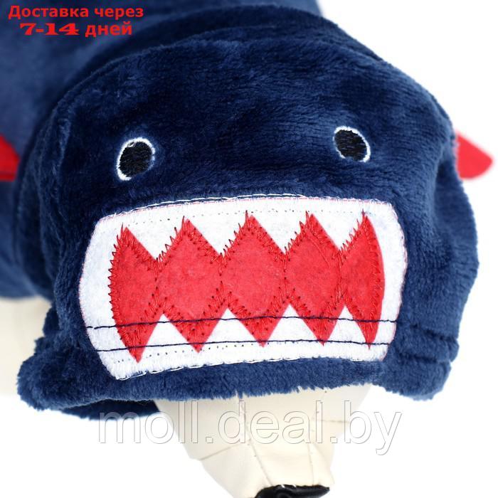 Комбинезон "Акула" с капюшоном, размер XS (ДС 20 см, ОГ 30 см, ОШ 20 см), синий - фото 2 - id-p219013600