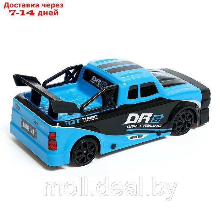 Машина "Дрифт", радиоуправление, со сменными колёсами, с аккумулятором, синий - фото 4 - id-p219013698