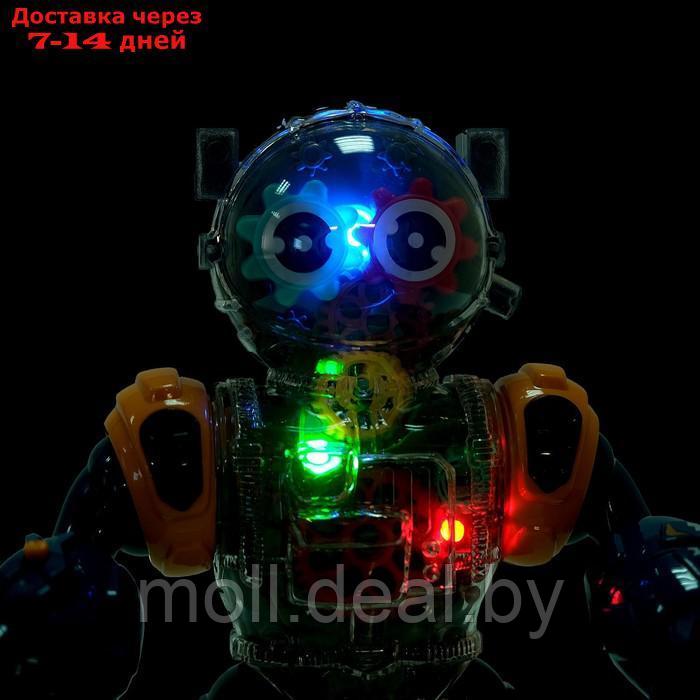Робот "Шестерёнка", свет, звук, синий - фото 7 - id-p219013706