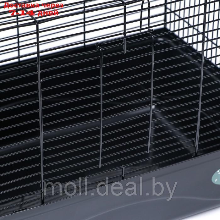 Клетка для грызунов с высоким поддоном, 47 х 30 х 35 см, чёрная - фото 3 - id-p219014713