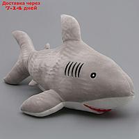 Мягкая игрушка "Акула", 55 см, цвет серый