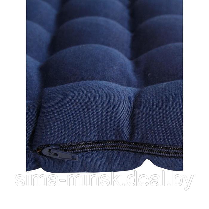 Подушка на сиденье, размер 40х40 см, цвет синий - фото 3 - id-p219025958