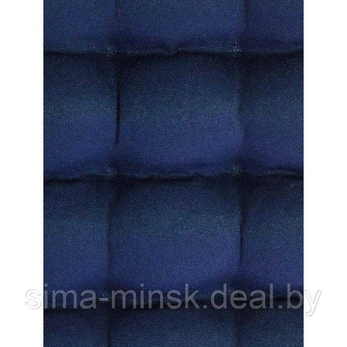 Подушка на сиденье, размер 40х40 см, цвет синий - фото 4 - id-p219025958