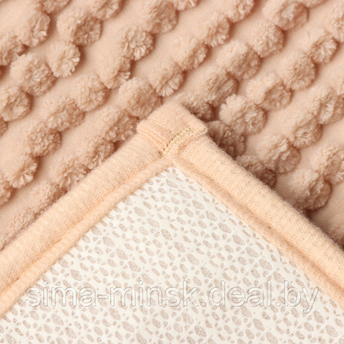 Набор ковриков для ванной Этель Букли цвет беж 2 шт, 38х58 см, 48х38 см - фото 3 - id-p219026053