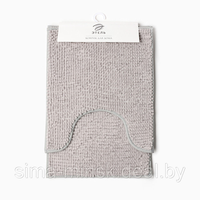 Набор ковриков для ванной Этель Букли цвет серый 2 шт, 38х58 см, 48х38 см - фото 6 - id-p219026055
