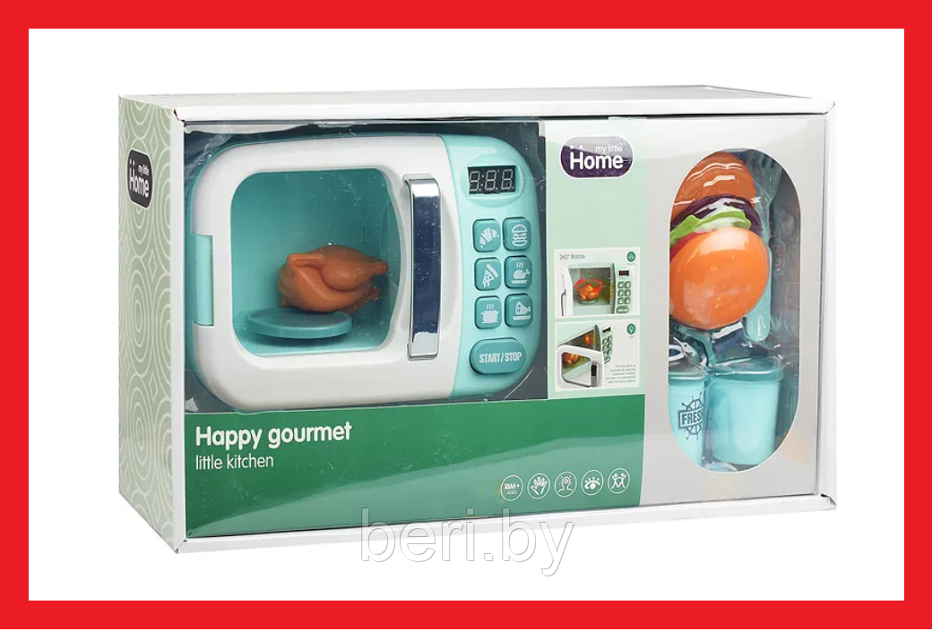 A1005-4 Микроволновка детская с продуктами, в коробке, UralToys - фото 2 - id-p219022330
