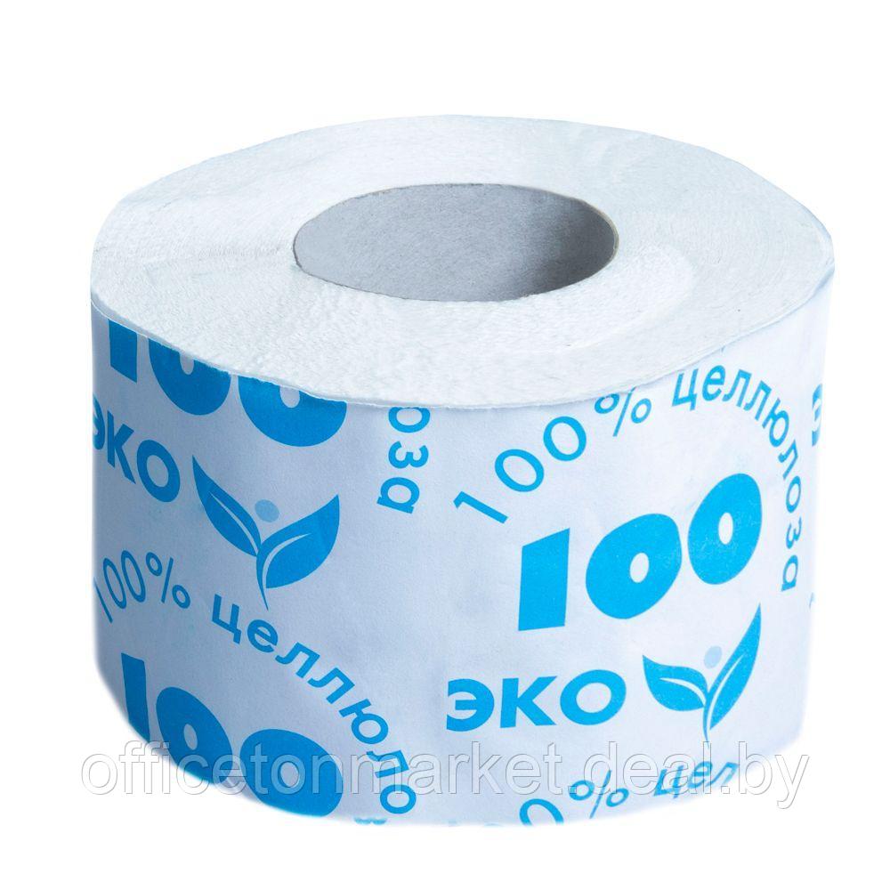 Бумага туалетная со втулкой, целлюлоза, 1 слой, 1 рулон, 100 м - фото 1 - id-p189200105