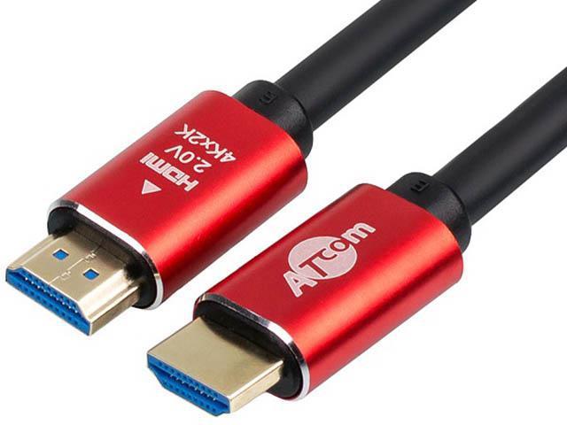 Аксессуар ATcom HDMI - HDMI Ver 2.0 5m Red-Gold AT5943 - фото 1 - id-p218671916