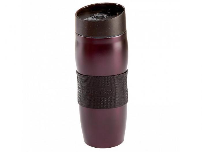 Термокружка Alpenkok 400ml AK-04037A Plum термостакан с крышкой для кофе - фото 1 - id-p218963288