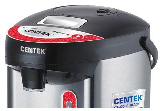 Термопот CENTEK CT-0081 черный нержавека чайник-термос электрический - фото 3 - id-p219017920