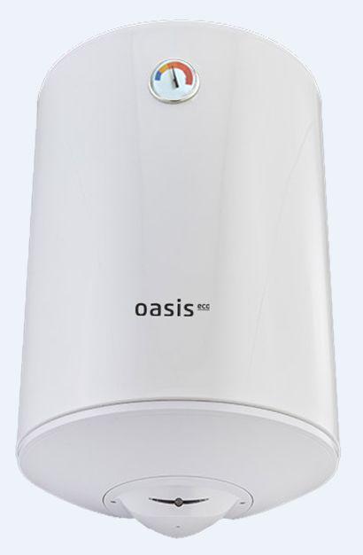 Водонагреватель накопительный электрический OASIS Eco ER-80 литров вертикальный круглый настенный бойлер - фото 1 - id-p218577007