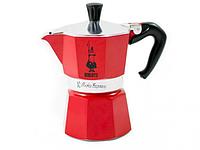 Гейзерная кофеварка Bialetti Moka Express Rossa 6 порций 4943