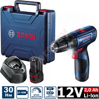 Bosch GSB 120-LI Professional (0.601.9G8.100), Аккумуляторная ударная дрель-шуруповерт, 12 В/2,0 Ач Li-ion, 2