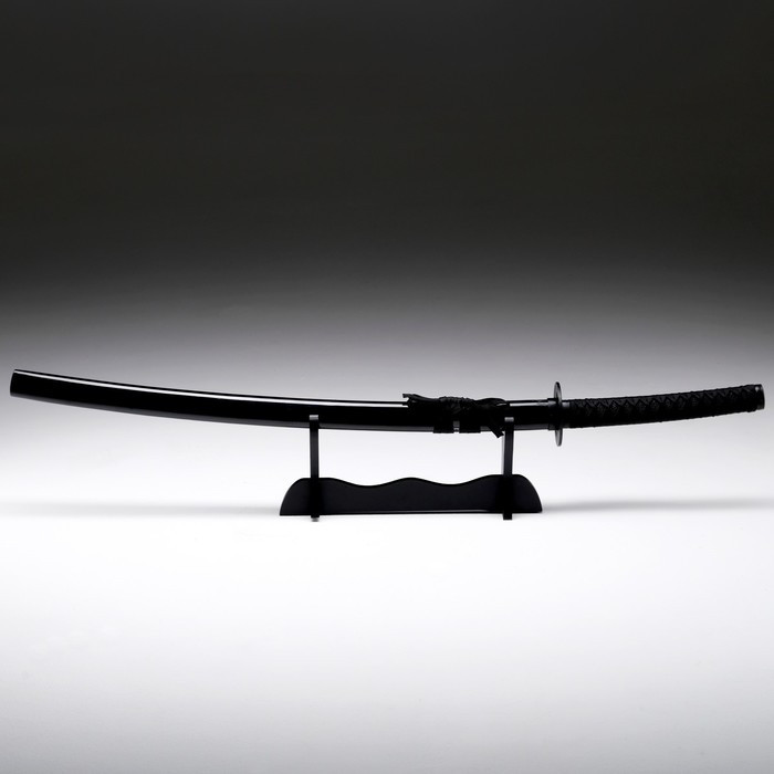 Сувенирное оружие «Катана на подставке», чёрные ножны, 100 см, микс - фото 2 - id-p219037373
