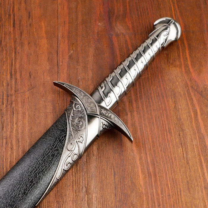 Сувенирный меч "Жало", ножны с металлической окантовкой, чёрные, 60 см - фото 4 - id-p219037384