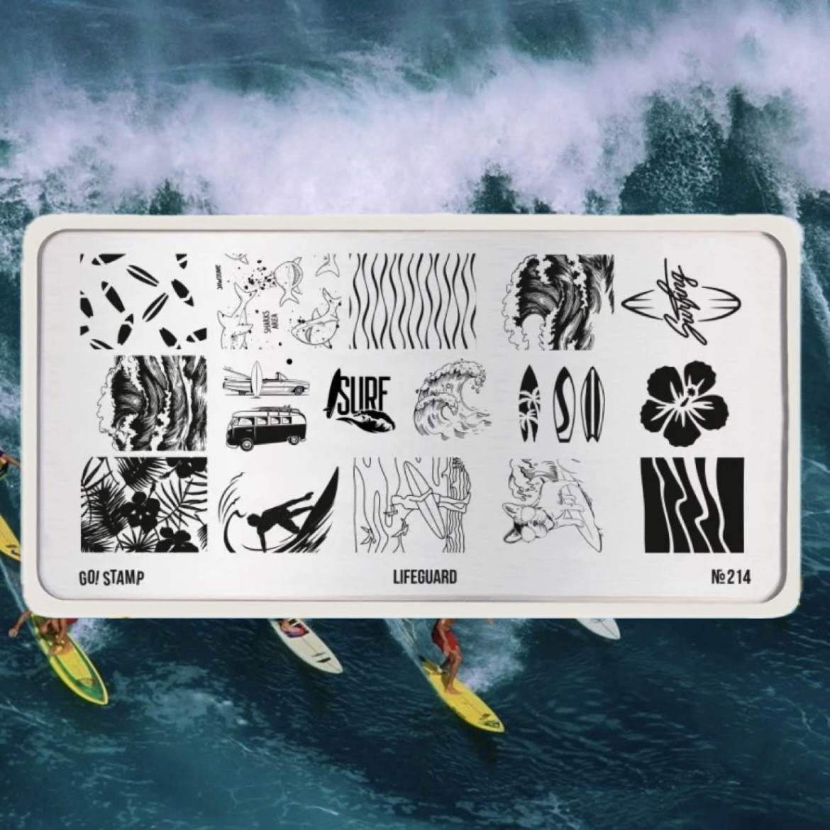 Пластина для стемпинга Go! Stamp 214 Lifeguard