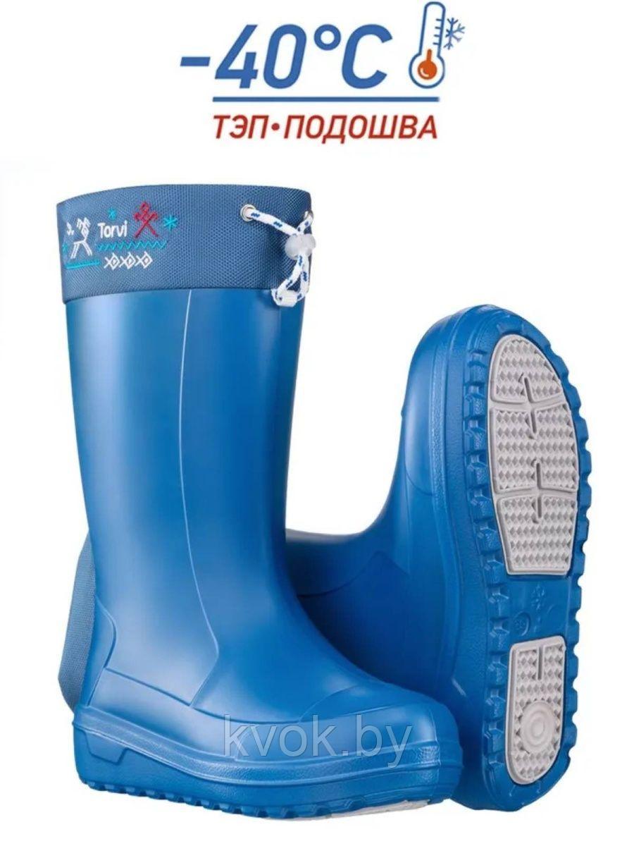 Сапоги женские для зимней рыбалки Torvi Онега -40°C из ЭВА (синие) 39 - фото 1 - id-p219040204