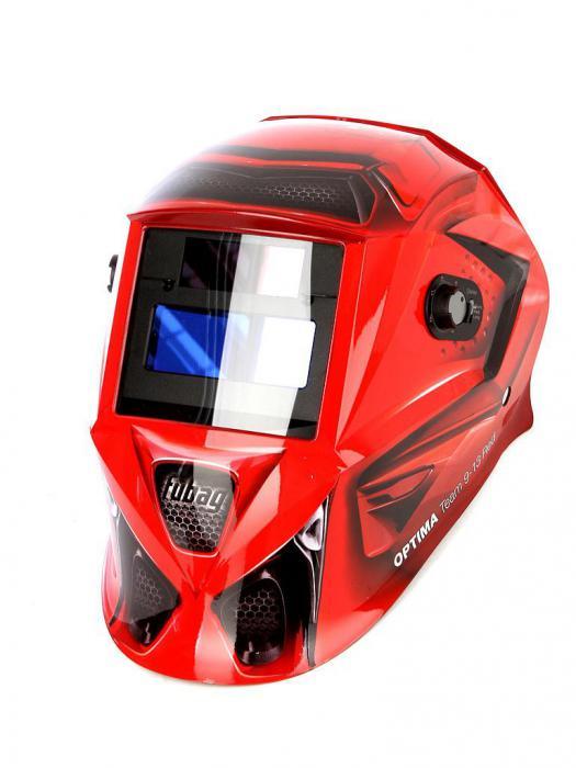 Маска щиток сварщика Fubag Optima Team 9.13 Red 38075 сварочная маска хамелеон - фото 1 - id-p218670787