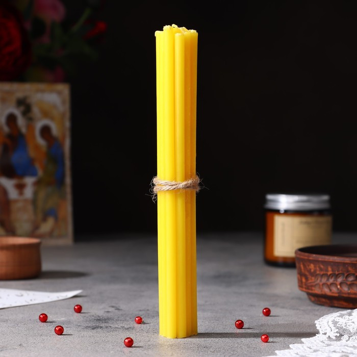 Набор свечей церковных "Спаситель" для домашней молитвы, парафин, 12 шт - фото 2 - id-p219042229