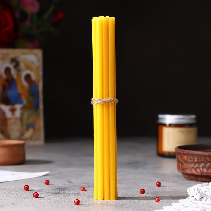 Набор свечей церковных "Николай Чудотворец" для домашней молитвы, парафин, 12 шт - фото 2 - id-p219042230