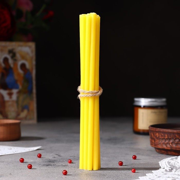 Набор свечей церковных "Казанская Божья Матерь" для домашней молитвы, парафин, 12 шт - фото 2 - id-p219042231