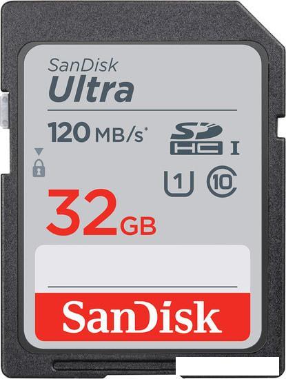 Карта памяти SanDisk Ultra SDHC SDSDUN4-032G-GN6IN 32GB - фото 1 - id-p215083213