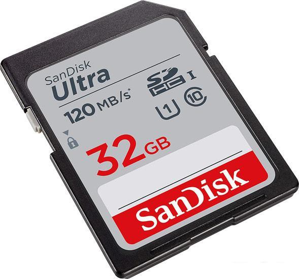 Карта памяти SanDisk Ultra SDHC SDSDUN4-032G-GN6IN 32GB - фото 2 - id-p215083213