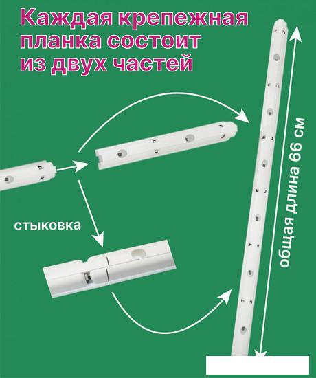 Сушилка для белья Comfort Alumin Group Потолочная телескопическая 7 прутьев 100-180см (алюминий) - фото 9 - id-p218804862