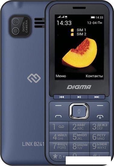 Мобильный телефон Digma Linx B241 (синий) - фото 1 - id-p218584672