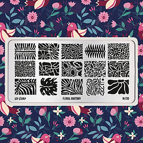 Пластина для стемпинга Go! Stamp 230 Floral Anatomy