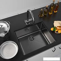 Кухонная мойка ZorG ZRN 5545 Premium PVD Gunblack, фото 3