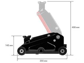 Подкатной домкрат Startul Auto ST8014-07 2.5т, фото 2