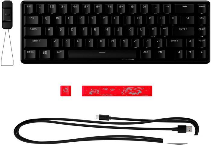 Клавиатура HyperX Alloy Origins 65 (HyperX Red, нет кириллицы) - фото 4 - id-p218587688