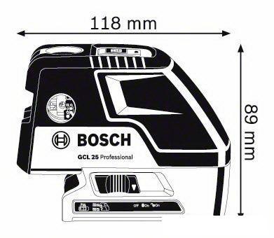 Лазерный нивелир Bosch GCL 25 [0601066B01] - фото 6 - id-p218580431