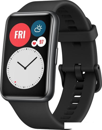 Умные часы Huawei Watch FIT (графитовый черный) - фото 1 - id-p218581896