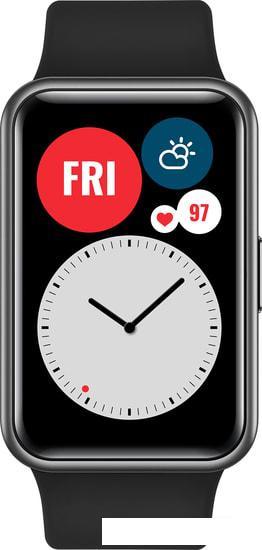 Умные часы Huawei Watch FIT (графитовый черный) - фото 2 - id-p218581896